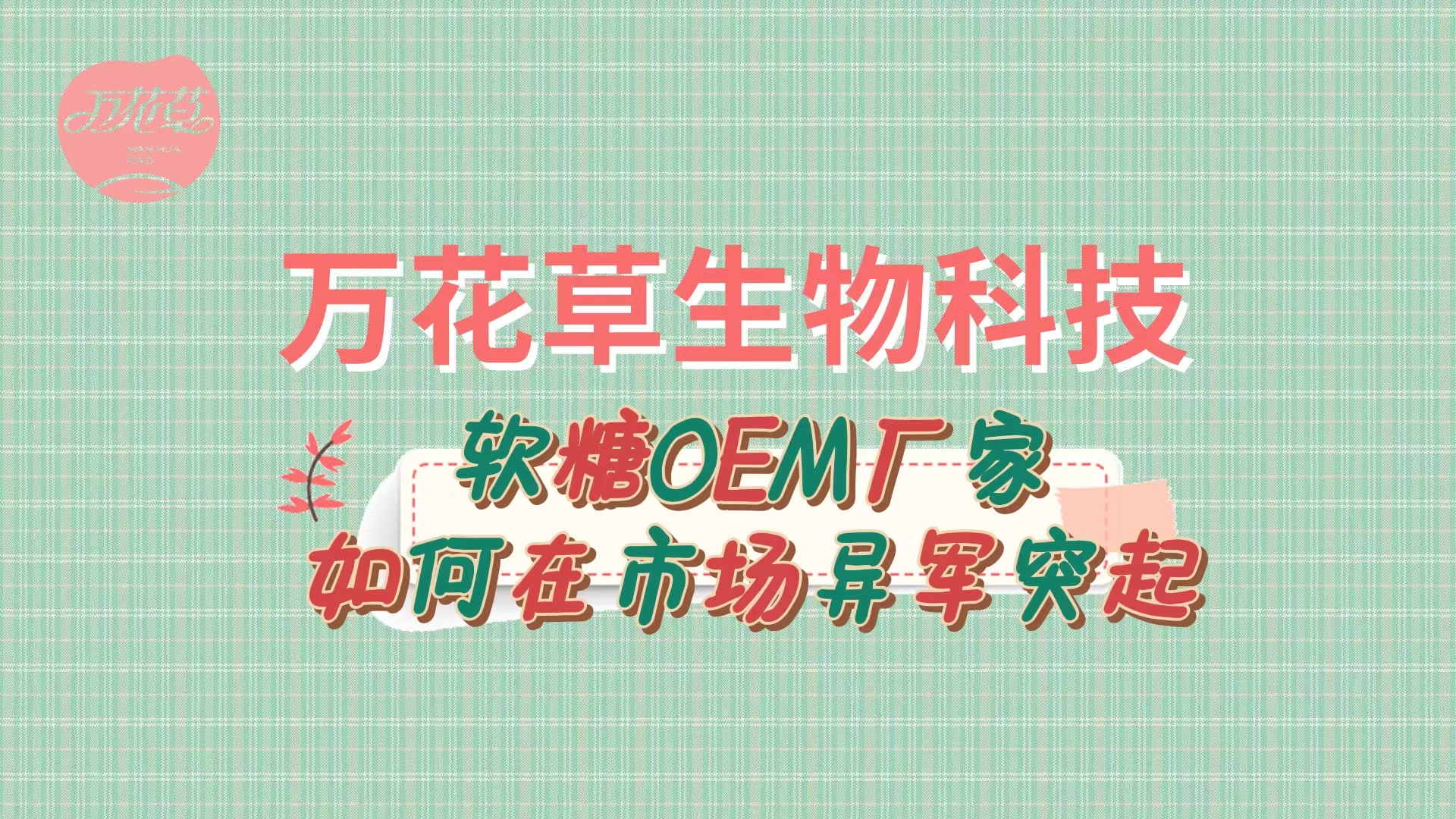 軟糖OEM代加工廠家如何在市場(chǎng)異軍突起？
